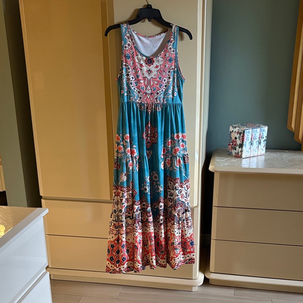Bohemian Multicolor Maxi Dress